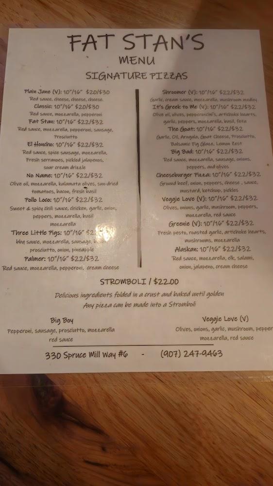 Fat Stan's Sports Bar & Pizzeria Menu image 4